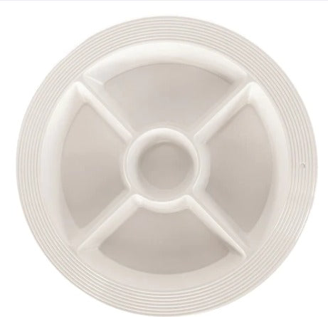 pinstripes melamine divided dish