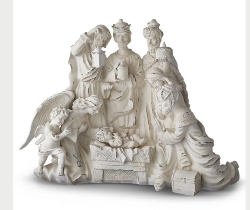 DISTRESSED WHITE NATIVITY
