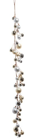 Champagne and Silver Ball Garland
