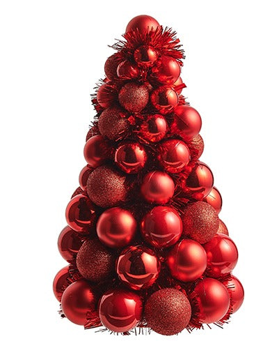 Red Ball Ornament Tree