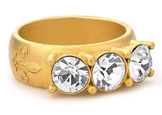 Triple Austrian Crystal Ring