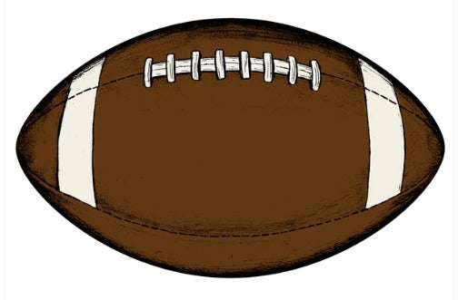 Die-Cut Football Placemat