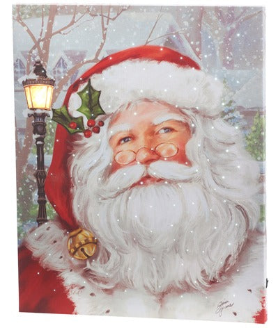 SANTA LIGHTED PRINT