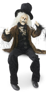 POSABLE SITTING HALLOWEEN ZOMBIE