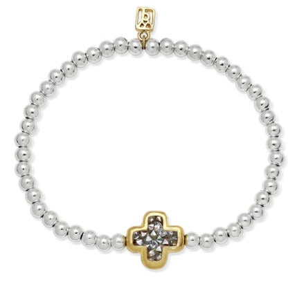 Kristal Life in Balance Cross Stretch Bracelet - Small