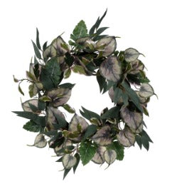 24" MIX FOLIAGE WREATH