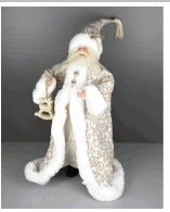 CREAM & GOLD SANTA STANDING