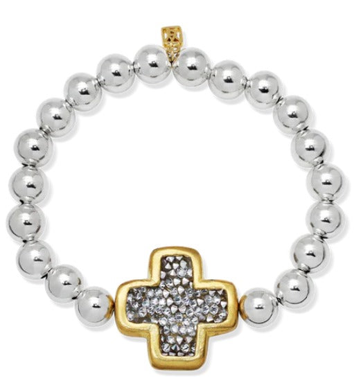 Kristal Life in Balance Cross Stretch Bracelet - Large