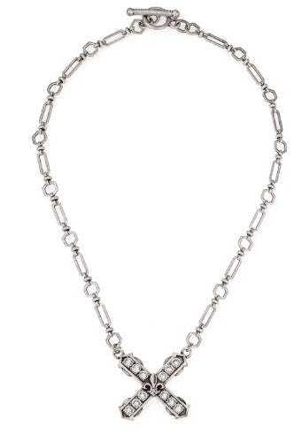 TOULOUSE CHAIN WITH AUSTRIAN CRYSTAL FRENCH KISS
