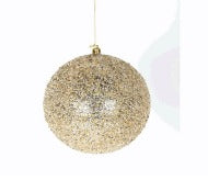 CHAMPAIGN BEADED BALL ORN