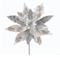 PLATINUM POINSETTIA JEWEL STEM