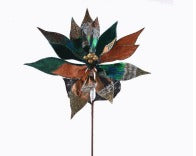 METALLIC POINSETTIA STEM