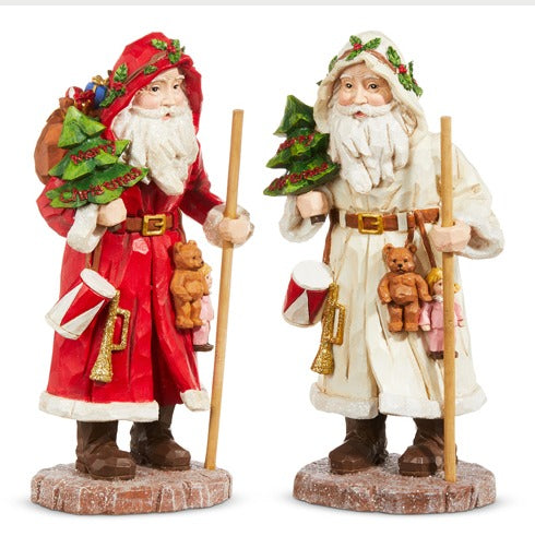 SANTA WITH TREE