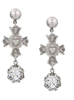 The Immaculate Earrings – Crystal