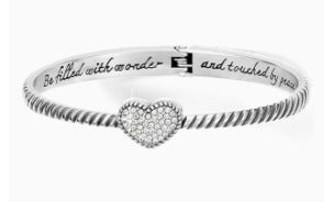 Celestia Heart Hinged Bangle