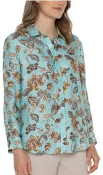 button up blouse woven