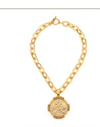 The Isabelle Necklace - Lourdes Gold