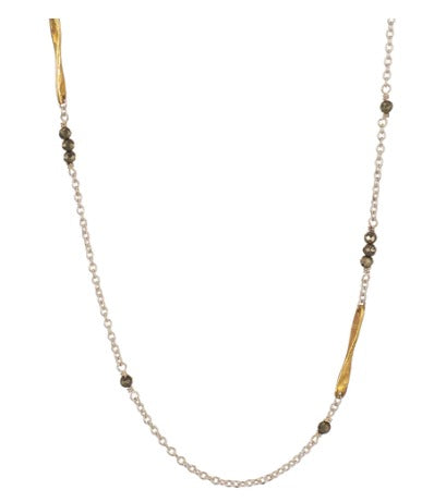 Lume Chain - Pyrite - 18"