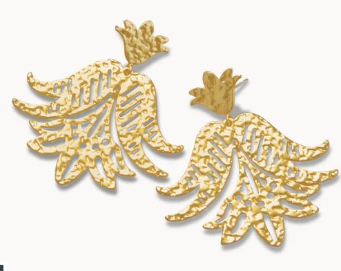 Thistle Earrings Gold