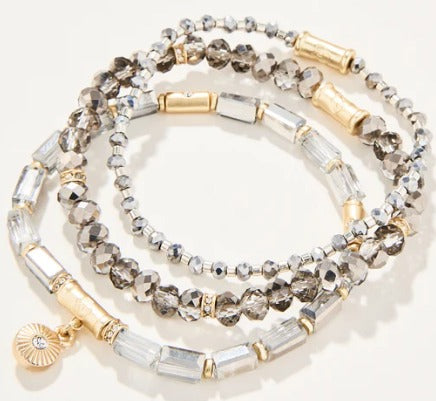Silver Sparkle Stretch Bracelet