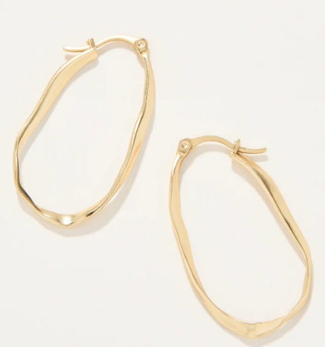 Isle of Hope Hoop Earrings Gold