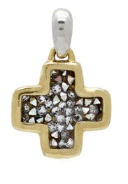 Life in Balance Cross Charm