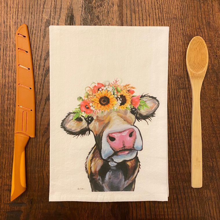 Cow Flour Sack Towel