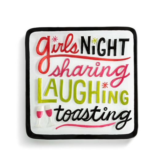 Girls Night Out Square Platter