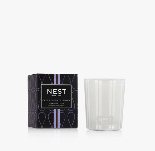 Cedar Leaf & Lavender Votive Candle